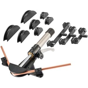 VEVOR Kit Piegatubi Idraulico 6-22mm Pinza Piegatrice Idraulica per Tubi in Rame, Set di Utensili per Piegatura HVAC Curvatura a 90° con 7 Matrici in Lega di Alluminio, per Riparazione di Automobili VEVOR Kit Piegatubi Idraulico 6-22mm Pinza Piegatrice Idraulica per Tubi in Rame, Set di Utensili per Piegatura HVAC Curvatura a 90° con 7 Matrici in Lega di Alluminio, per Riparazione di Automobili