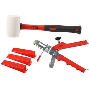 SIXTOL LEVEL SYSTÉM STARTER 1 Set di Attrezzi per livellamento, Rosso SIXTOL LEVEL SYSTÉM STARTER 1 Set di Attrezzi per livellamento, Rosso