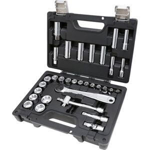 BETA BW 913E/C33 – Set Professionale da 28 Chiavi a Bussola Esagonali e 5 Accessori, Attacco Quadro 3/8", Acciaio Cromo-Vanadio, in Cassetta di Plastica BETA BW 913E/C33 – Set Professionale da 28 Chiavi a Bussola Esagonali e 5 Accessori, Attacco Quadro 3/8", Acciaio Cromo-Vanadio, in Cassetta di Plastica