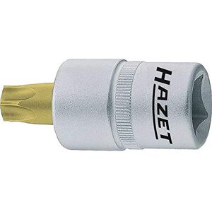 Hazet Inserto Chiave a Bussola per Giravite Torx, Oro, Attacco Quadro, Cavo, 12.5 mm 1/2 di Pollice Hazet Inserto Chiave a Bussola per Giravite Torx, Oro, Attacco Quadro, Cavo, 12.5 mm 1/2 di Pollice