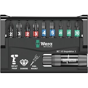 Wera , Bit-Check 10 Impaktor 1 SB, 10 pezzi Wera , Bit-Check 10 Impaktor 1 SB, 10 pezzi