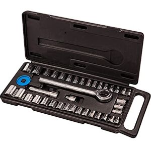 Set di 40 bussole - 38 14 Chiave a cricchetto Amtech, manico metrico, prolunga Set di 40 bussole - 38 14 Chiave a cricchetto Amtech, manico metrico, prolunga