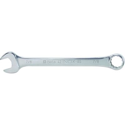 BETA 42INOX-AS 7/8 Chiavi combinate a forchetta e poligonale piegata in acciaio inossidabile BETA 42INOX-AS 7/8 Chiavi combinate a forchetta e poligonale piegata in acciaio inossidabile