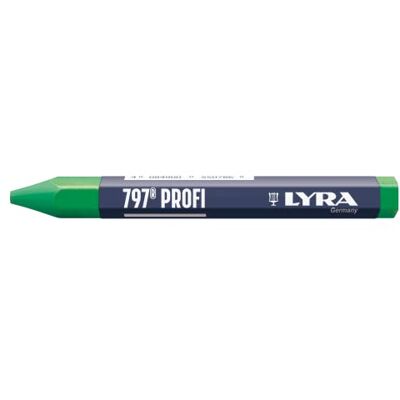 LYRA 797® , gessetti professionali a base di olio, per marcature resistenti alle intemperie, scatola con 12 gessetti verdi LYRA 797® , gessetti professionali a base di olio, per marcature resistenti alle intemperie, scatola con 12 gessetti verdi
