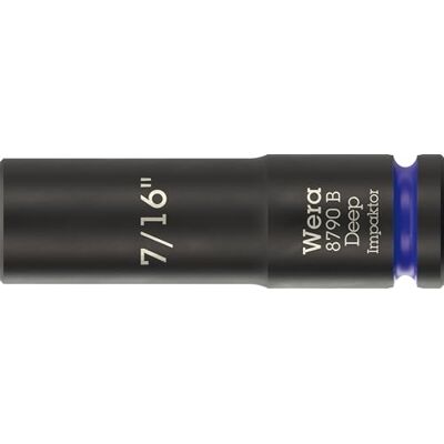 Wera 8790 B Impaktor Deep Bussole con attacco da 3/8", 7/16" x 63 mm Wera 8790 B Impaktor Deep Bussole con attacco da 3/8", 7/16" x 63 mm