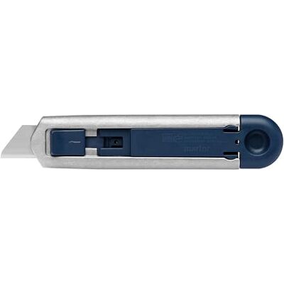 MARTOR SECUNORM PROFI25 MDP Cutter di Sicurezza, Lama Arrotondata Cutter, cursore 1 lato, manico alu MDP, lama inox arrotondata, cartone & film, produzione. No. MARTOR SECUNORM PROFI25 MDP Cutter di Sicurezza, Lama Arrotondata Cutter, cursore 1 lato, manico alu MDP, lama inox arrotondata, cartone & film, produzione. No.