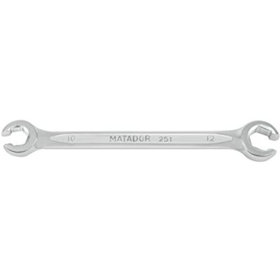 MATADOR MAT 0251 1012 - Chiave - A forchetta aperta, Acciaio cromo-vanadio, DIN 3118, SW 10/12, Testa a 15° MATADOR MAT 0251 1012 - Chiave - A forchetta aperta, Acciaio cromo-vanadio, DIN 3118, SW 10/12, Testa a 15°
