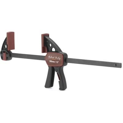 Robert Sorby Select Mini Morsetto a Barra a Una Mano da 12" 305 mm, Serraggio Rapido e Divaricatore, 75 kgf, Profondità 60 mm, Impugnatura Soft Grip Robert Sorby Select Mini Morsetto a Barra a Una Mano da 12" 305 mm, Serraggio Rapido e Divaricatore, 75 kgf, Profondità 60 mm, Impugnatura Soft Grip