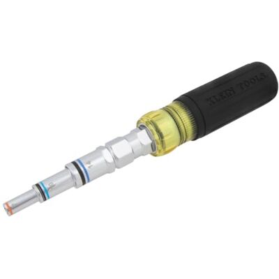 KLEIN TOOLS Chiave multi dado magnetica 11 in 1 pass through Misure metriche 5 a 19 mm Utensile professionale per elettricisti e HVAC KLEIN TOOLS Chiave multi dado magnetica 11 in 1 pass through Misure metriche 5 a 19 mm Utensile professionale per elettricisti e HVAC