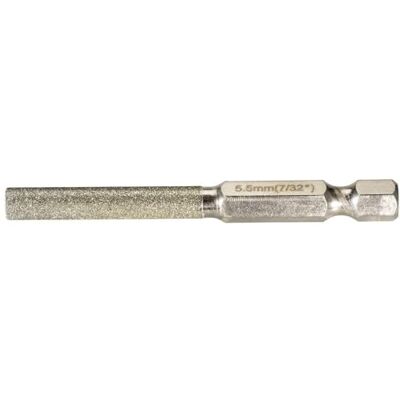 Makita Lima rotonda da 5,5 mm, diamantata con attacco esagonale da 1/4" per avvitatore, per limare catene con passo da 3/8" e spessore della maglia da 1,6 mm, 1 pezzo Makita Lima rotonda da 5,5 mm, diamantata con attacco esagonale da 1/4" per avvitatore, per limare catene con passo da 3/8" e spessore della maglia da 1,6 mm, 1 pezzo