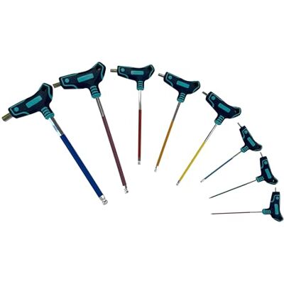 ECLIPSE Professional Tools Set di chiavi esagonali metriche con impugnatura a T codificate a colori ECLIPSE Professional Tools Set di chiavi esagonali metriche con impugnatura a T codificate a colori