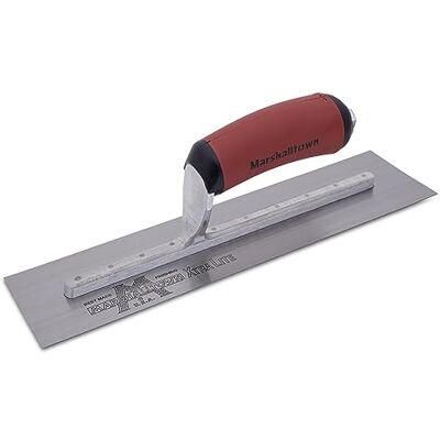 Marshalltown Spatola lisciante , manico curvo Durasoft, acciaio al carbonio, dimensioni: 292x121 mm Marshalltown Spatola lisciante , manico curvo Durasoft, acciaio al carbonio, dimensioni: 292x121 mm