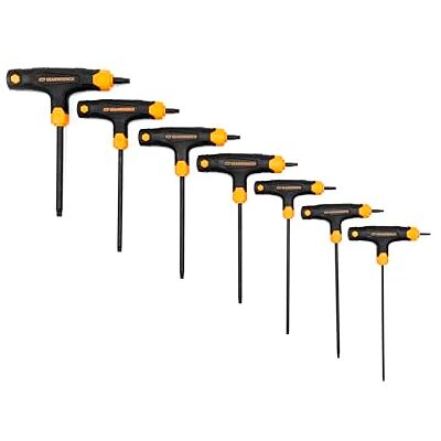 GEARWRENCH Set di Chiavi Esagonali Torx con Maniglia a T, Acciaio Legato da 7 pezzi GEARWRENCH Set di Chiavi Esagonali Torx con Maniglia a T, Acciaio Legato da 7 pezzi