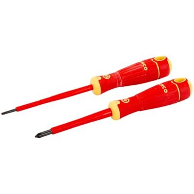 Bahco B220.002 - Set di cacciaviti isolati pz e Philips, multicolore Bahco B220.002 - Set di cacciaviti isolati pz e Philips, multicolore