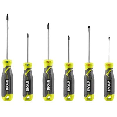 RYOBI Set di 6 cacciaviti magnetici RHSDS6PC RYOBI Set di 6 cacciaviti magnetici RHSDS6PC