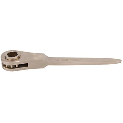 KS TOOLS BRONZEplus Chiave a cricco per edilizia, esagonale, con punta di centraggio 27 mm KS TOOLS BRONZEplus Chiave a cricco per edilizia, esagonale, con punta di centraggio 27 mm