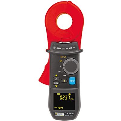 Chauvin Arnoux attrezzatura di prova morsetto di terra, cat IV, 600 V, 35 mm Chauvin Arnoux attrezzatura di prova morsetto di terra, cat IV, 600 V, 35 mm