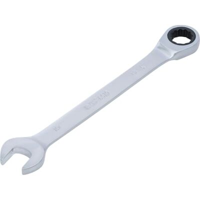 BGS Technic BGS Chiave combinata a cricchetto 19 mm Dentatura fine, dodiangolare, acciaio al cromo vanadio, cromato, opaco BGS Technic BGS Chiave combinata a cricchetto 19 mm Dentatura fine, dodiangolare, acciaio al cromo vanadio, cromato, opaco