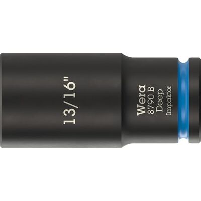 Wera 8790 B Impaktor Deep Bussole con attacco da 3/8", 13/16" x 63 mm Wera 8790 B Impaktor Deep Bussole con attacco da 3/8", 13/16" x 63 mm
