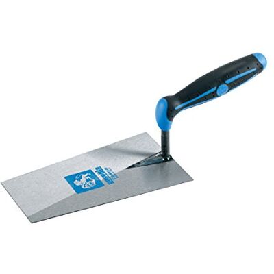 AUSONIA Cazzuola Muratore Cazzuola Quadra 21 cm Made in Italy Lama quadrata e con manico ergonomico in gomma AUSONIA Cazzuola Muratore Cazzuola Quadra 21 cm Made in Italy Lama quadrata e con manico ergonomico in gomma