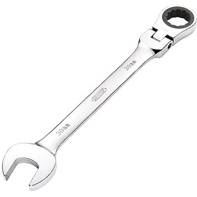 Draper Hi-Torq Chiave combinata a cricchetto con testa flessibile, 30 mm Draper Hi-Torq Chiave combinata a cricchetto con testa flessibile, 30 mm