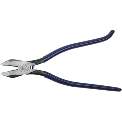 KLEIN TOOLS Ironworker Pinze laterali caricate a molla per taglio e piegatura del tondo per cemento armato, lunghezza 9 pollici , blu KLEIN TOOLS Ironworker Pinze laterali caricate a molla per taglio e piegatura del tondo per cemento armato, lunghezza 9 pollici , blu