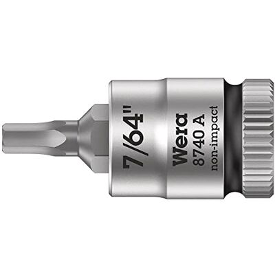 Wera --8740 A Hex-Plus 7/64" x 28 mm Zyklop bicchiere punta con trascinamento da 1/4 Wera --8740 A Hex-Plus 7/64" x 28 mm Zyklop bicchiere punta con trascinamento da 1/4