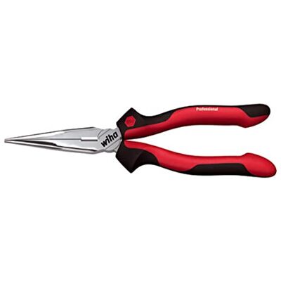 Wiha Professional-Pinze (Long-nose, in acciaio, colore: nero/rosso Wiha Professional-Pinze (Long-nose, in acciaio, colore: nero/rosso
