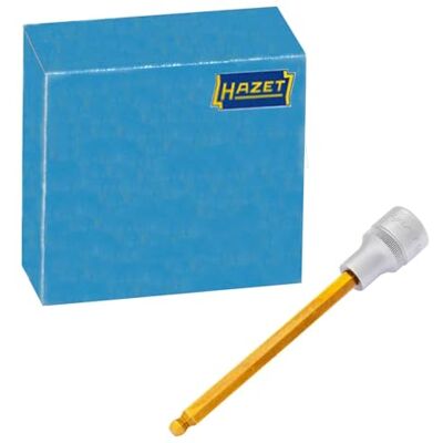 Hazet Inserto Chiave a Bussola per Giraviti, Oro, Attacco Quadro, Cavo, 12.5 mm 1/2 di Pollice Hazet Inserto Chiave a Bussola per Giraviti, Oro, Attacco Quadro, Cavo, 12.5 mm 1/2 di Pollice