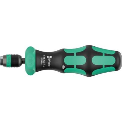Wera 838 RA-R L Porta-inserti con funzione a cricchetto, 1/4", 1/4" x 140 mm Wera 838 RA-R L Porta-inserti con funzione a cricchetto, 1/4", 1/4" x 140 mm