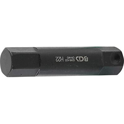 BGS Inserto lunghezza 100 mm attacco esagono esterno 22 mm esagono interno 22 mm BGS Inserto lunghezza 100 mm attacco esagono esterno 22 mm esagono interno 22 mm
