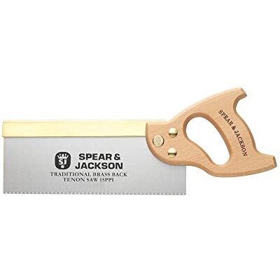 Jackson Sega a Dorso in Ottone da 10", 14 TPI Taglio Fine, Lama in Acciaio al Carbonio, Impugnatura in Legno per Falegnameria e Lavorazioni di Precisione Jackson Sega a Dorso in Ottone da 10", 14 TPI Taglio Fine, Lama in Acciaio al Carbonio, Impugnatura in Legno per Falegnameria e Lavorazioni di Precisione