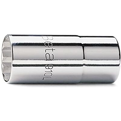 BETA 910BL 19 Chiavi a bussola con attacco quadro femmina 3/8", tipo lungo bocca poligonale, cromate BETA 910BL 19 Chiavi a bussola con attacco quadro femmina 3/8", tipo lungo bocca poligonale, cromate