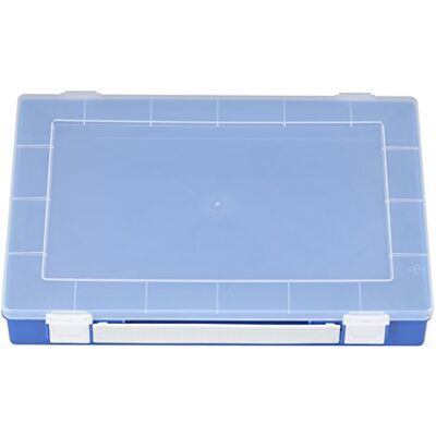 hünersdorff Cassetta a scomparti PP PREMIUM, 0 vaschette estraibili Con manico per il trasporto, colore blu, 225x335x55 mm hünersdorff Cassetta a scomparti PP PREMIUM, 0 vaschette estraibili Con manico per il trasporto, colore blu, 225x335x55 mm