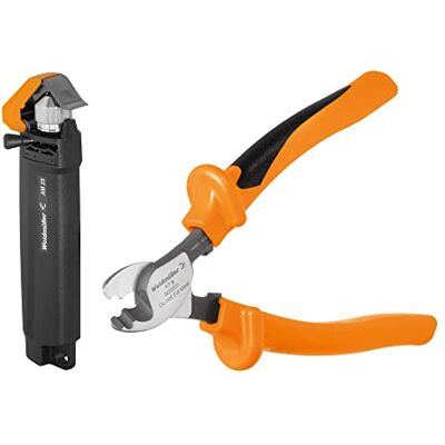 Weidmüller Assortimento per la lavorazione dei cavi da 2 pezzi (incluso tagliacavi KT 8 VDE + spogliatoio per cavo rotondo in PVC) Weidmüller Assortimento per la lavorazione dei cavi da 2 pezzi (incluso tagliacavi KT 8 VDE + spogliatoio per cavo rotondo in PVC)