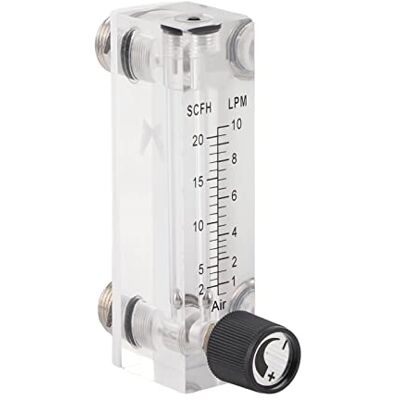 FTVOGUE Flussimetro a gas in acrilico regolabile 1~10LPM, pannello LZM-6T per misuratore di portata del gas in acciaio inossidabile FTVOGUE Flussimetro a gas in acrilico regolabile 1~10LPM, pannello LZM-6T per misuratore di portata del gas in acciaio inossidabile