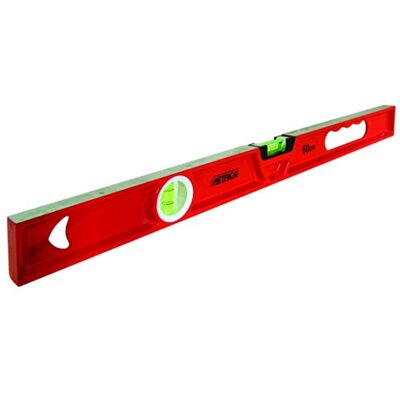 Metrica Livella Professionale, Rettangolare Base Normale, 2 Fiale, 60 cm Metrica Livella Professionale, Rettangolare Base Normale, 2 Fiale, 60 cm