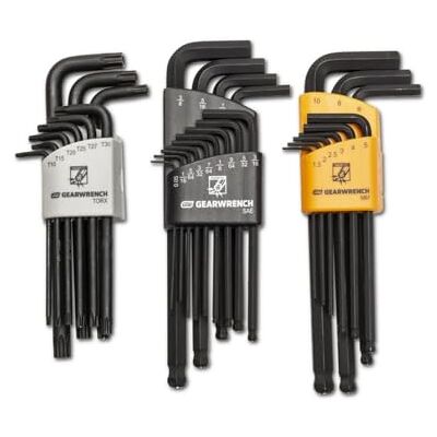 GEARWRENCH Set di Chiavi Esagonali Magnetiche SAE/Metriche/Torx® con Estremità Sferica Lunga, 31 Pezzi GEARWRENCH Set di Chiavi Esagonali Magnetiche SAE/Metriche/Torx® con Estremità Sferica Lunga, 31 Pezzi