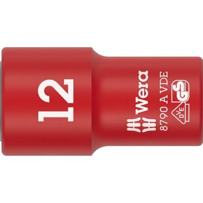 Wera 8790 A VDE Zyklop Bussole, isolate, con attacco da 1/4", 12 x 41 mm Wera 8790 A VDE Zyklop Bussole, isolate, con attacco da 1/4", 12 x 41 mm
