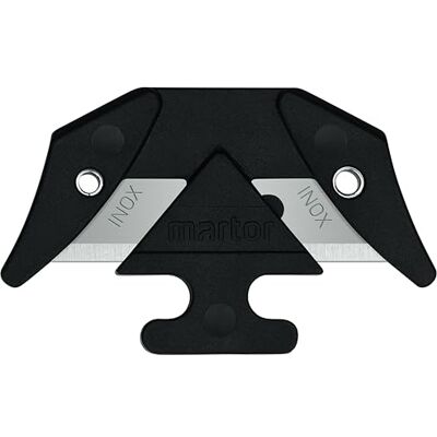 MARTOR 10 x Lama SECUMAX, lame di ricambio in acciaio inossidabile coltello Cutter, Coltello di sicurezza, 25,8 mm, affilato, utilizzabile 2 volte, n. 13448 MARTOR 10 x Lama SECUMAX, lame di ricambio in acciaio inossidabile coltello Cutter, Coltello di sicurezza, 25,8 mm, affilato, utilizzabile 2 volte, n. 13448
