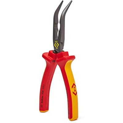 C.K 431015 Pinza RedLine VDE a becchi curvi a 45o 200 mm C.K 431015 Pinza RedLine VDE a becchi curvi a 45o 200 mm