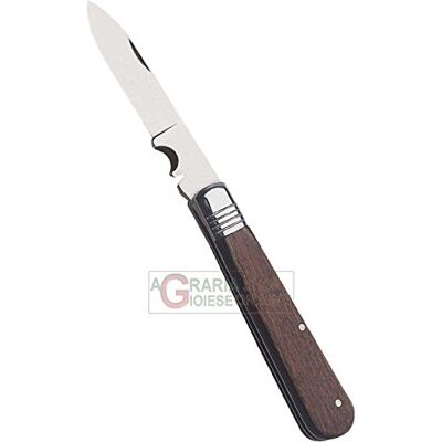 Coltello tascabile elettricista Bahco 2820EF1 - Manico in legno - Lama 60mm Coltello tascabile elettricista Bahco 2820EF1 - Manico in legno - Lama 60mm
