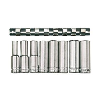 TENG TOOLS Teng M1207 9 Piece Clip Rail Socket Set Metric-1/2in Drive TENG TOOLS Teng M1207 9 Piece Clip Rail Socket Set Metric-1/2in Drive