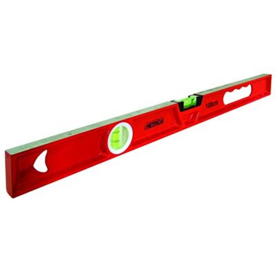 Metrica Livella Professionale, Rettangolare Base Normale, 2 Fiale, 100 cm Metrica Livella Professionale, Rettangolare Base Normale, 2 Fiale, 100 cm