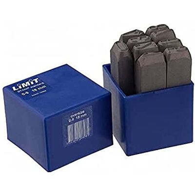 Limit 244370300 Punzoni numeri di grandi dimensioni per acciaio e metallo, 25 mm altezza numeri Limit 244370300 Punzoni numeri di grandi dimensioni per acciaio e metallo, 25 mm altezza numeri