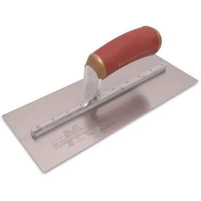 Marshalltown Frattazzo lisciante PermaShape, forma piatta, con manico Durasoft, in acciaio inossidabile, perfetto per stuccatori e stuccatori, 279x114 mm Marshalltown Frattazzo lisciante PermaShape, forma piatta, con manico Durasoft, in acciaio inossidabile, perfetto per stuccatori e stuccatori, 279x114 mm