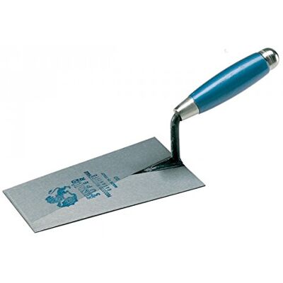 AUSONIA Cazzuola muratore professionale a punta quadra 20 Cm con manico legno verniciato e calotta AUSONIA Cazzuola muratore professionale a punta quadra 20 Cm con manico legno verniciato e calotta