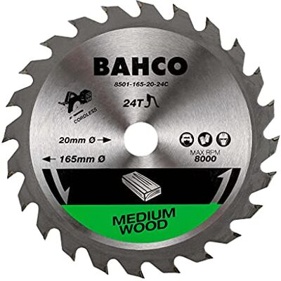 Bahco - 184x20 - 24T - Lama di sega circolare Bahco - 184x20 - 24T - Lama di sega circolare