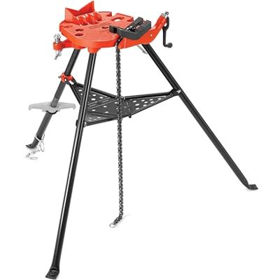 RIDGID Cavalletto con morsa a catena portatile TRISTAND modello 460-12, morsa per tubi da 3 mm a 300 mm RIDGID Cavalletto con morsa a catena portatile TRISTAND modello 460-12, morsa per tubi da 3 mm a 300 mm