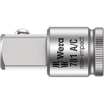 Wera 05042671001 Parte di Connessione, /C Raccordo, 1/4" 1/2" x 36 mm, Opaco Wera 05042671001 Parte di Connessione, /C Raccordo, 1/4" 1/2" x 36 mm, Opaco